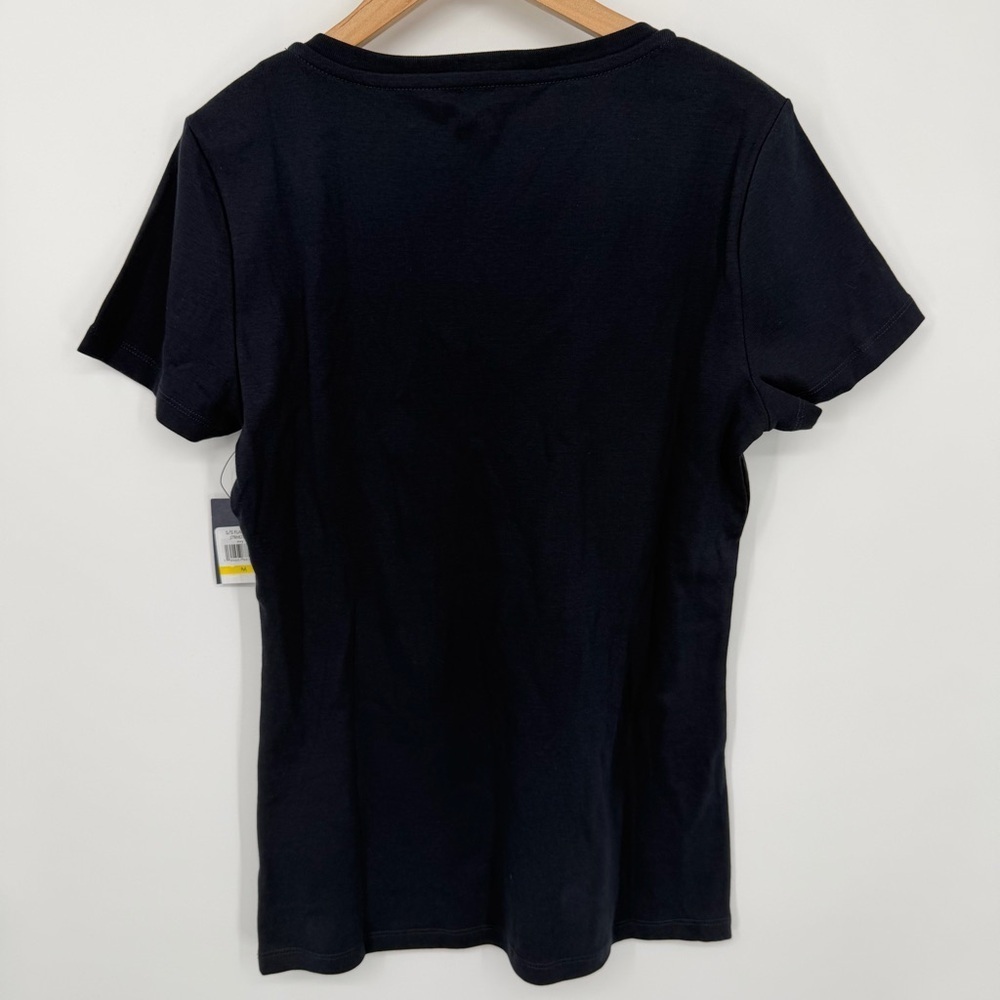 NWT Tommy Hilfiger V-Neck Favorite T-Shirt Women's Navy V-Neck Top size Medium - Picture 7 of 9